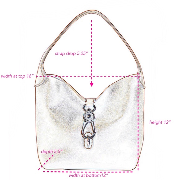 DOONEY & BOURKE Lucca Leather Logo Lock Hobo in Caramel - Picture 15 of 16